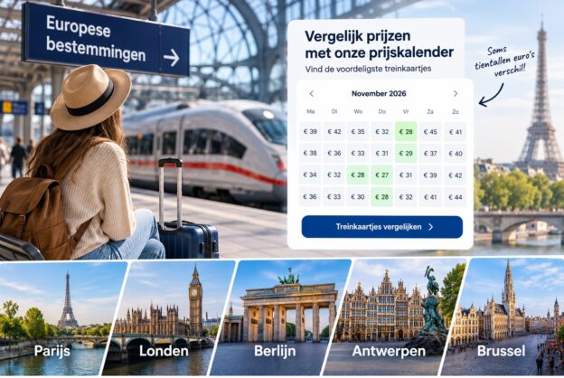 Trein naar het buitenland